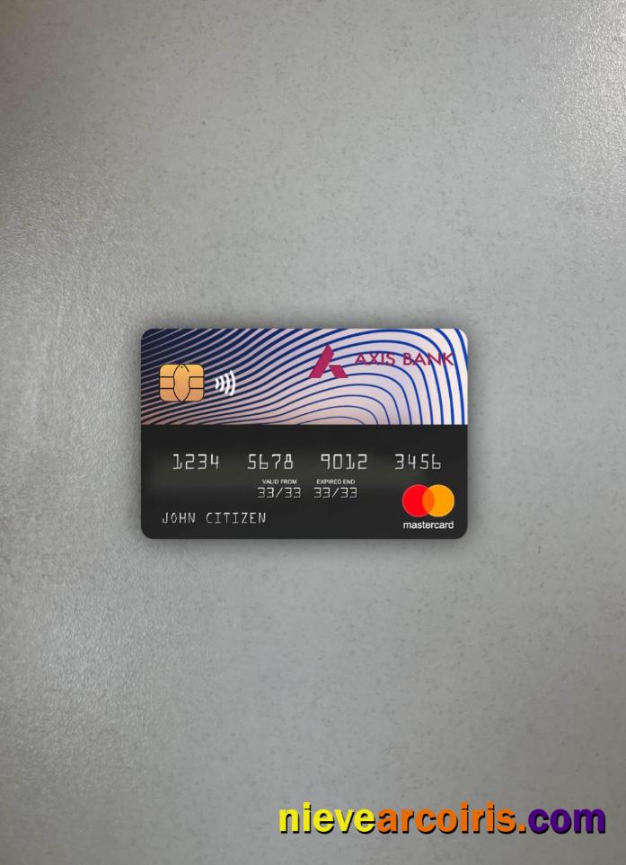 India Axis bank mastercard photolook